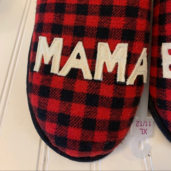 Womens Mama Bear Buffalo Check Slippers XL(11/12) - Picture 3 of 9